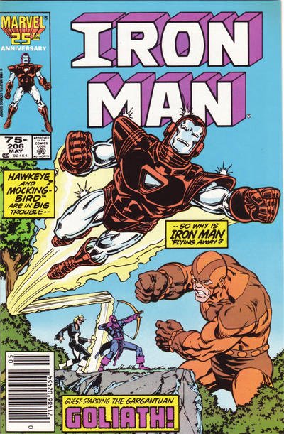 Iron Man #206 [Newsstand]-Fine (5.5 – 7)