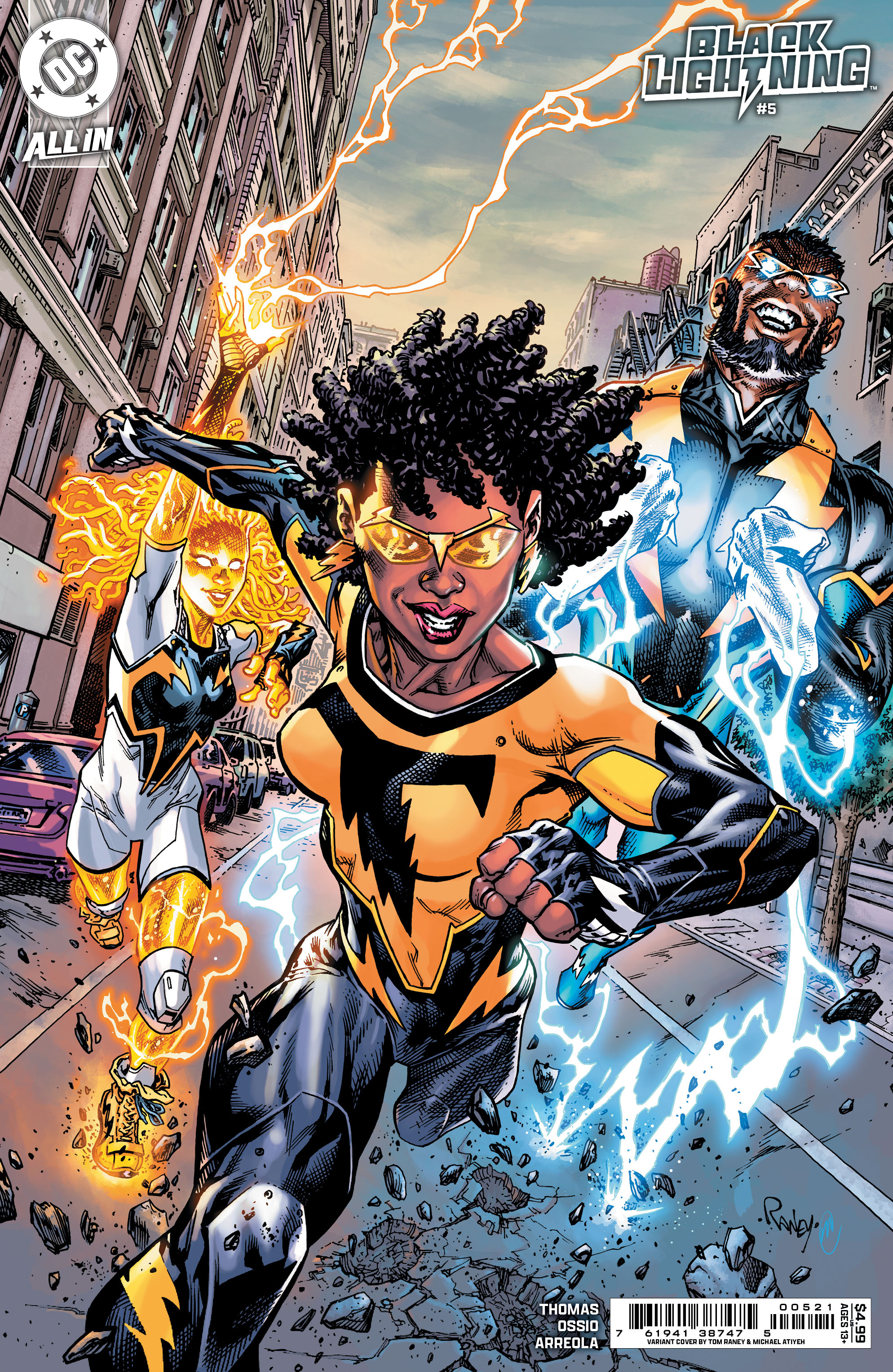 Black Lightning #5 Cover B Tom Raney Card Stock Variant