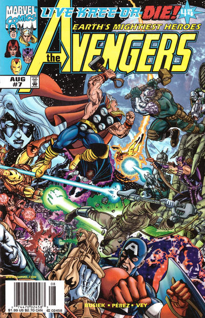 Avengers #7 [Newsstand]-Fine (5.5 – 7)