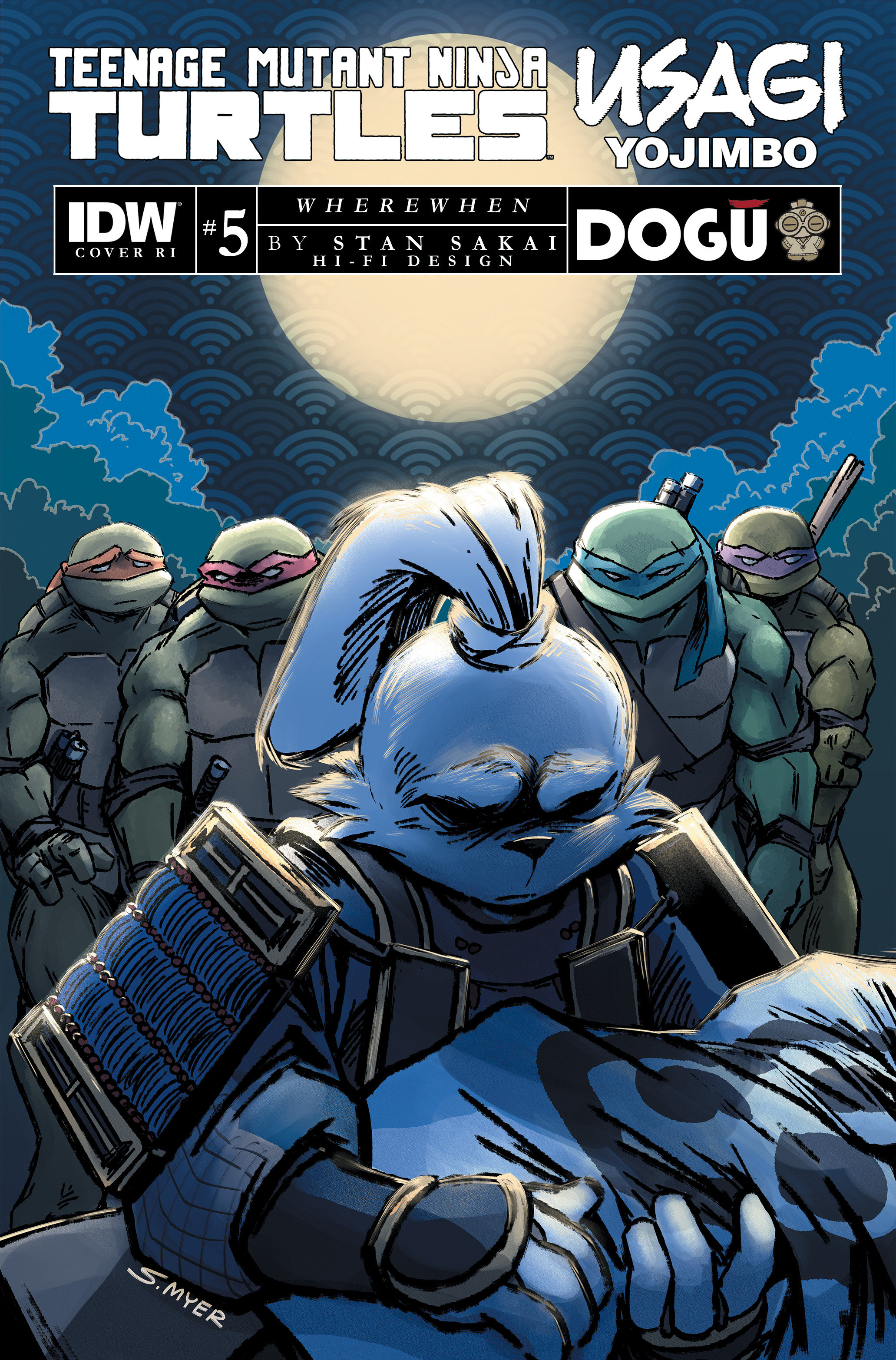 Teenage Mutant Ninja Turtles/Usagi Yojimbo Wherewhen #5 Cover C 1 for 10 Incentive Myer