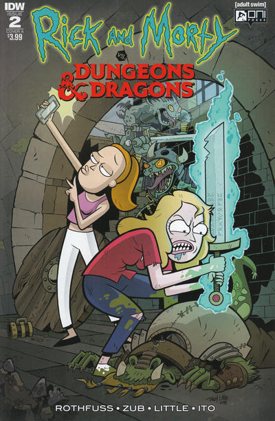 Rick And Morty Vs. Dungeons & Dragons #2 [Cover A - Troy Little] - Vf-