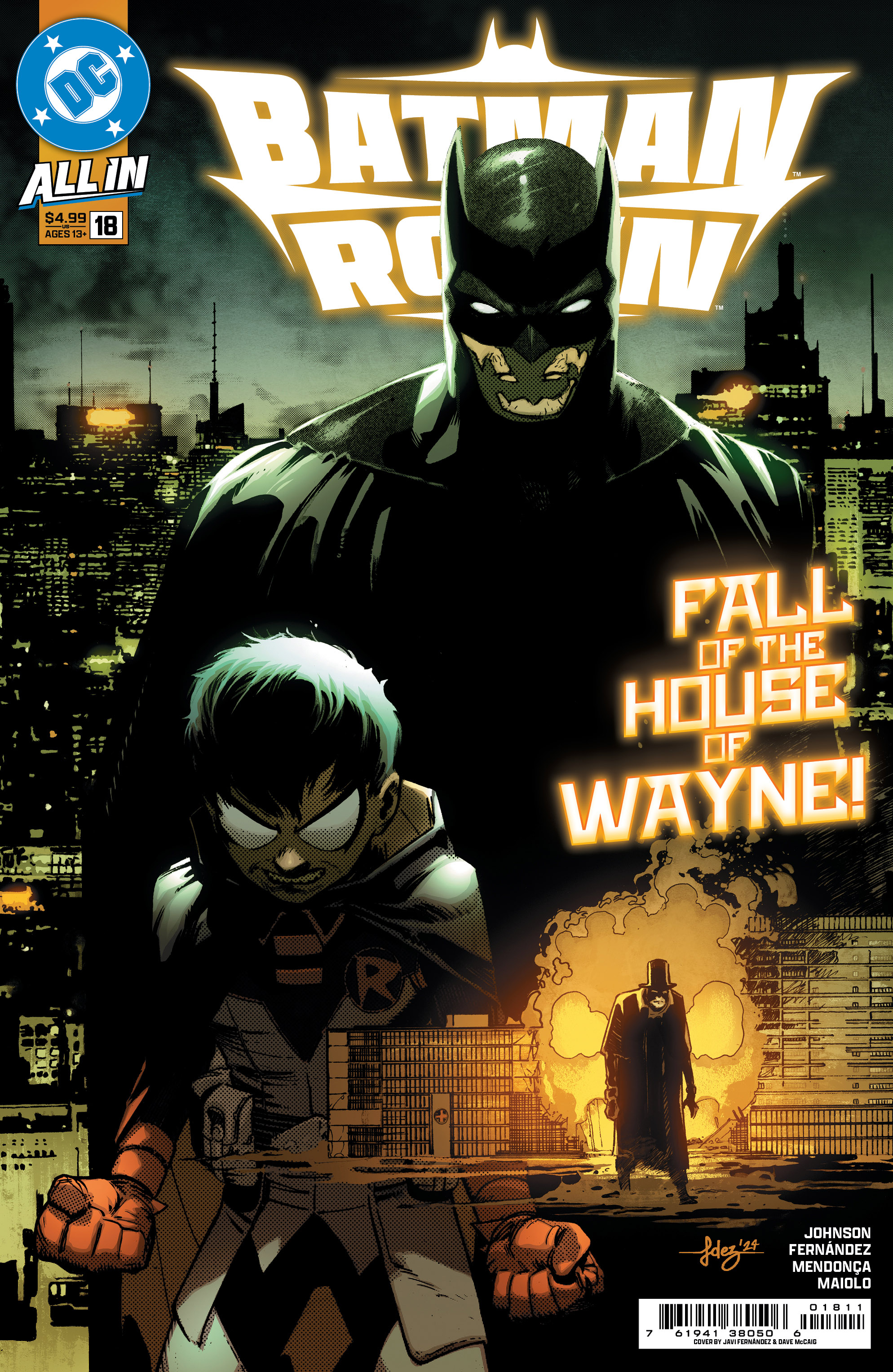 Batman and Robin #18 Cover A Javier Fernandez