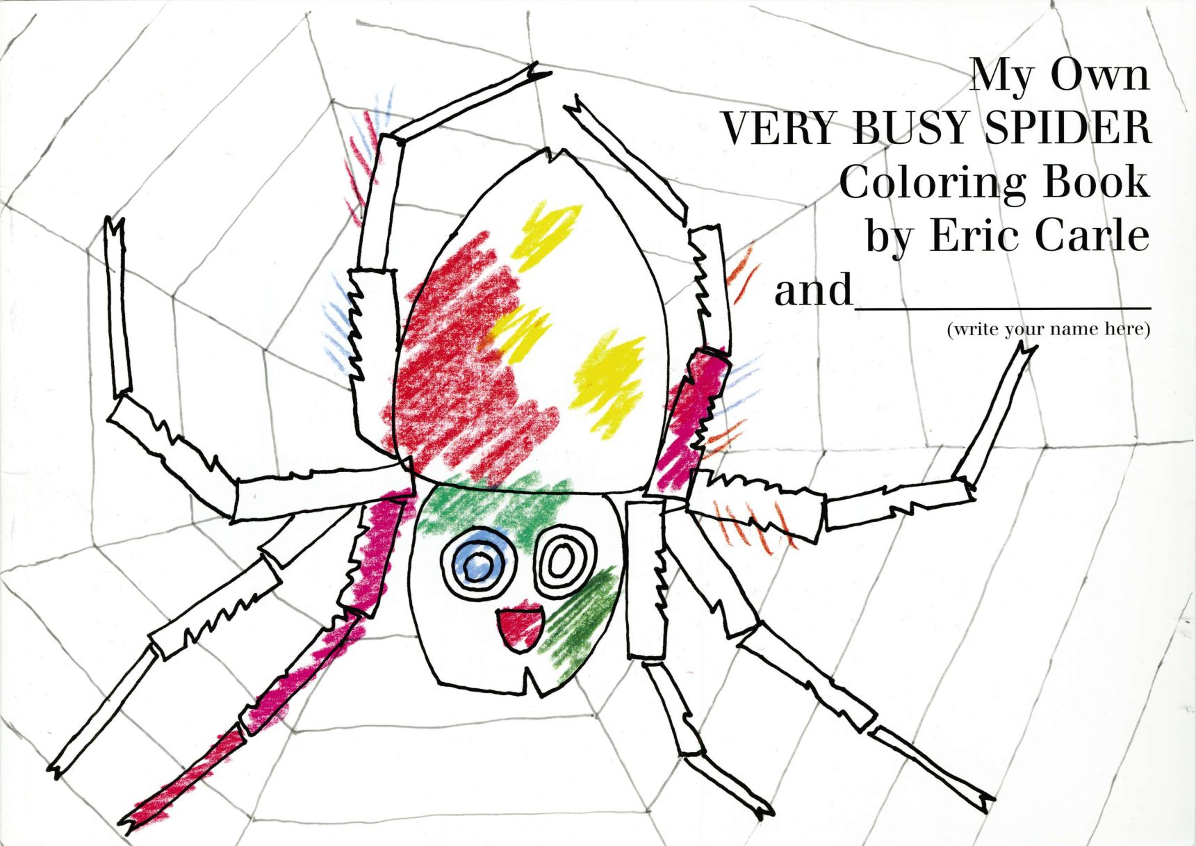 My Own Very Busy Spider (Coloring Book)