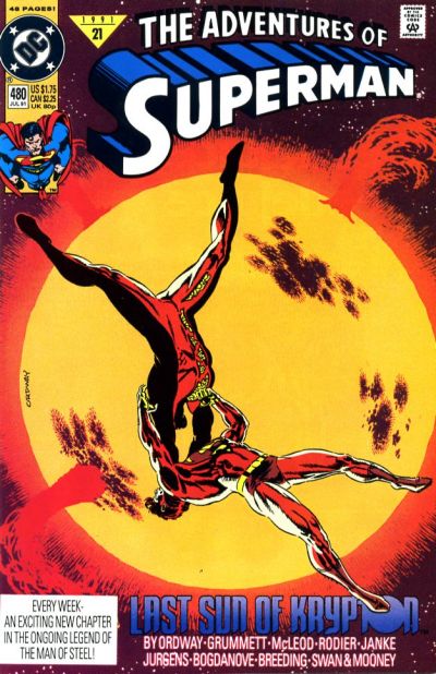 Adventures of Superman #480 [Direct]-Very Fine (7.5 – 9) 1st Appearance of Ron Troupe, Reporter