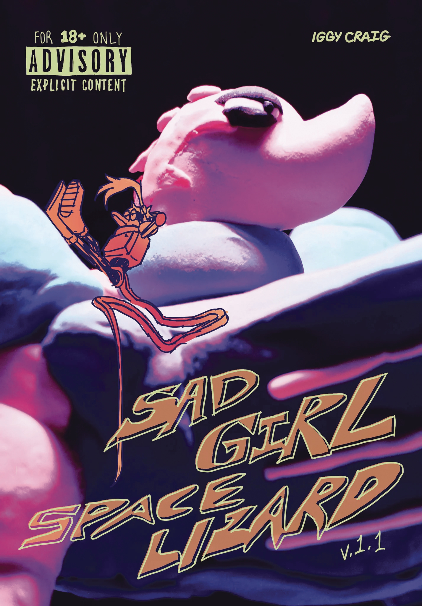 Sad Girl Space Lizard Graphic Novel (Mature)