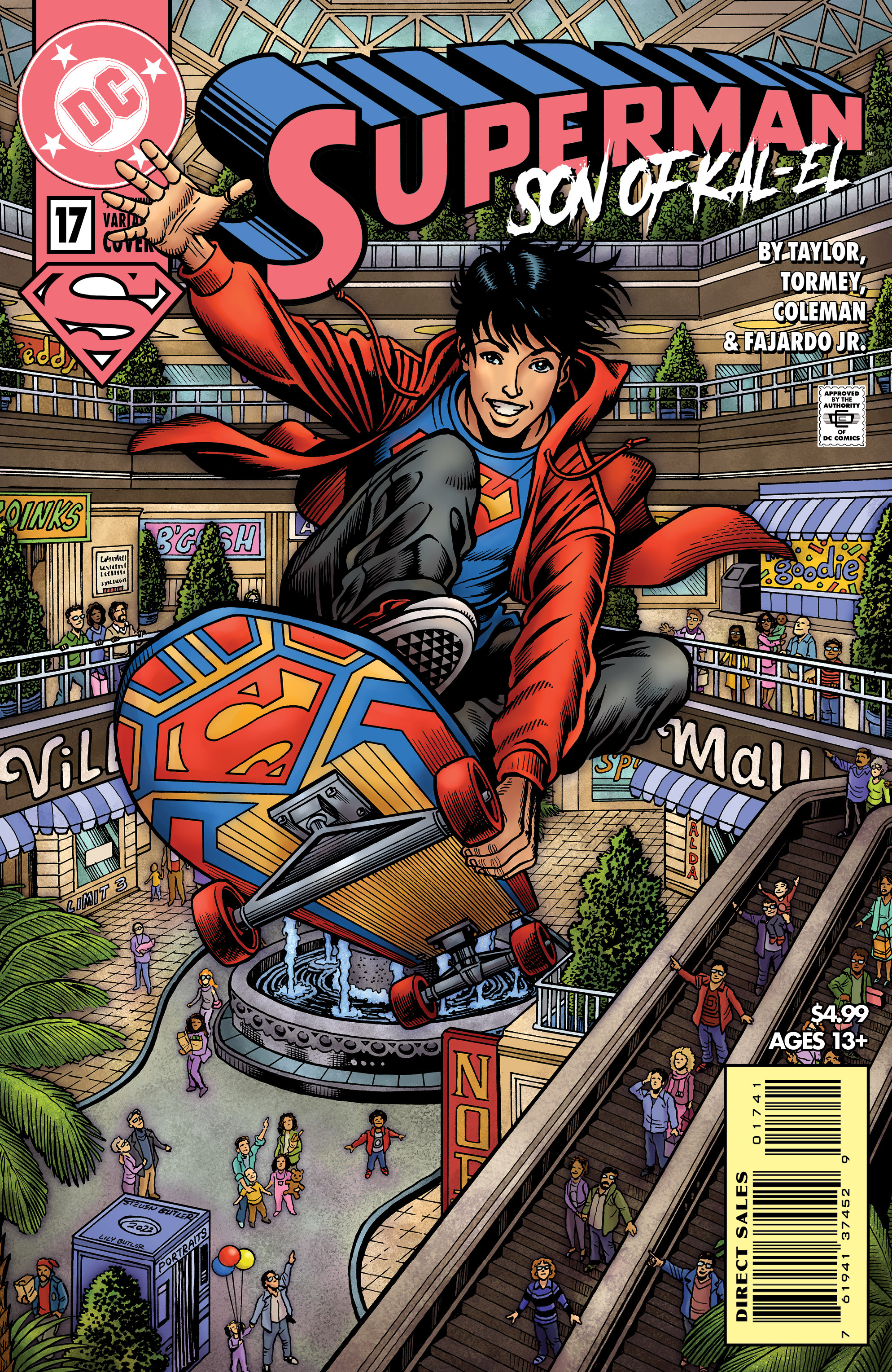 Superman Son of Kal-El #17 Cover C Steven Butler 90's Cover Month Card Stock Variant 