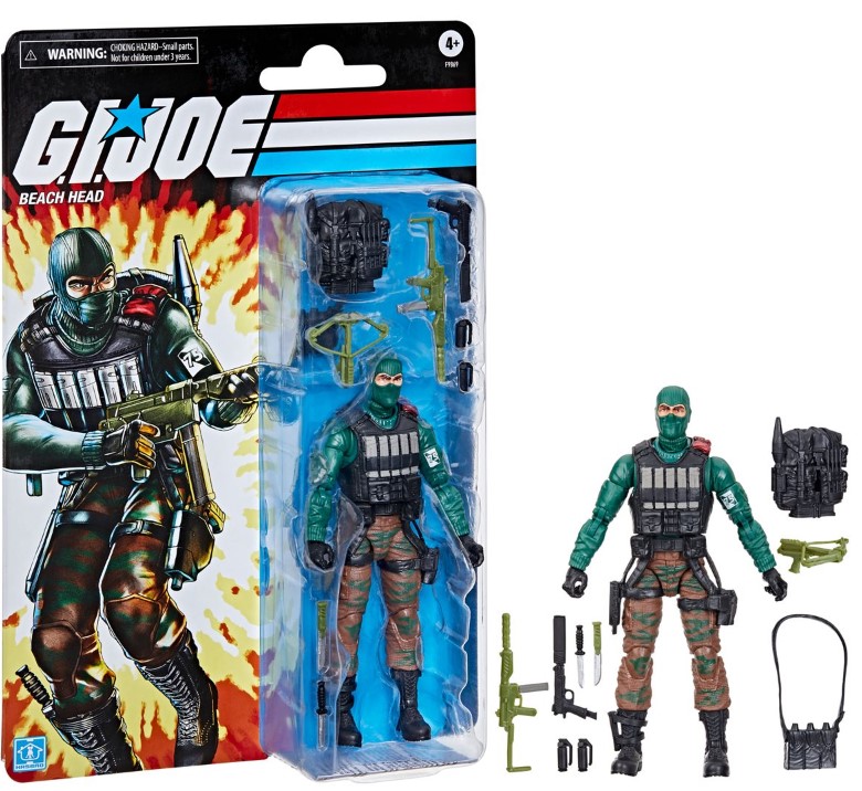 G.I. Joe Classified Series Retro Cardback Beach Head 6-Inch Action Figure