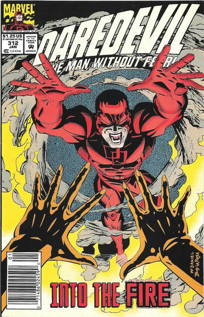 Daredevil #312 [Newsstand]-Fine (5.5 – 7)