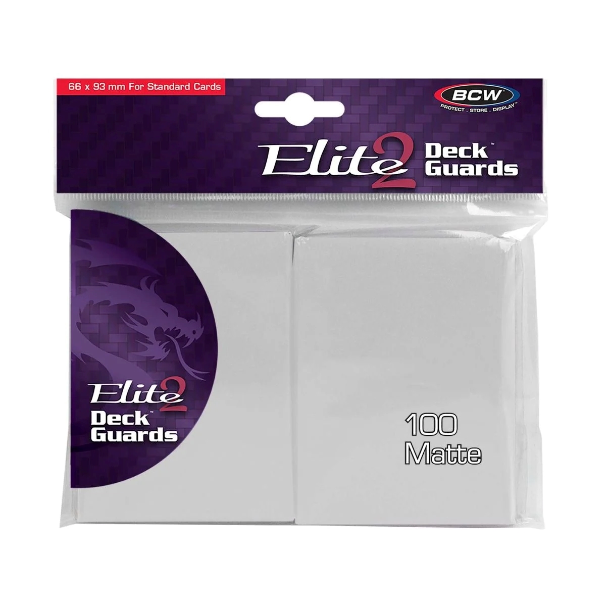 BCW Supplies: Elite Deck Guard 2 - Matte White 100Ct