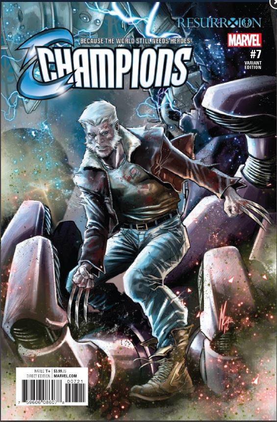 Champions #7 Checchetto Resurrxion Variant (2016)