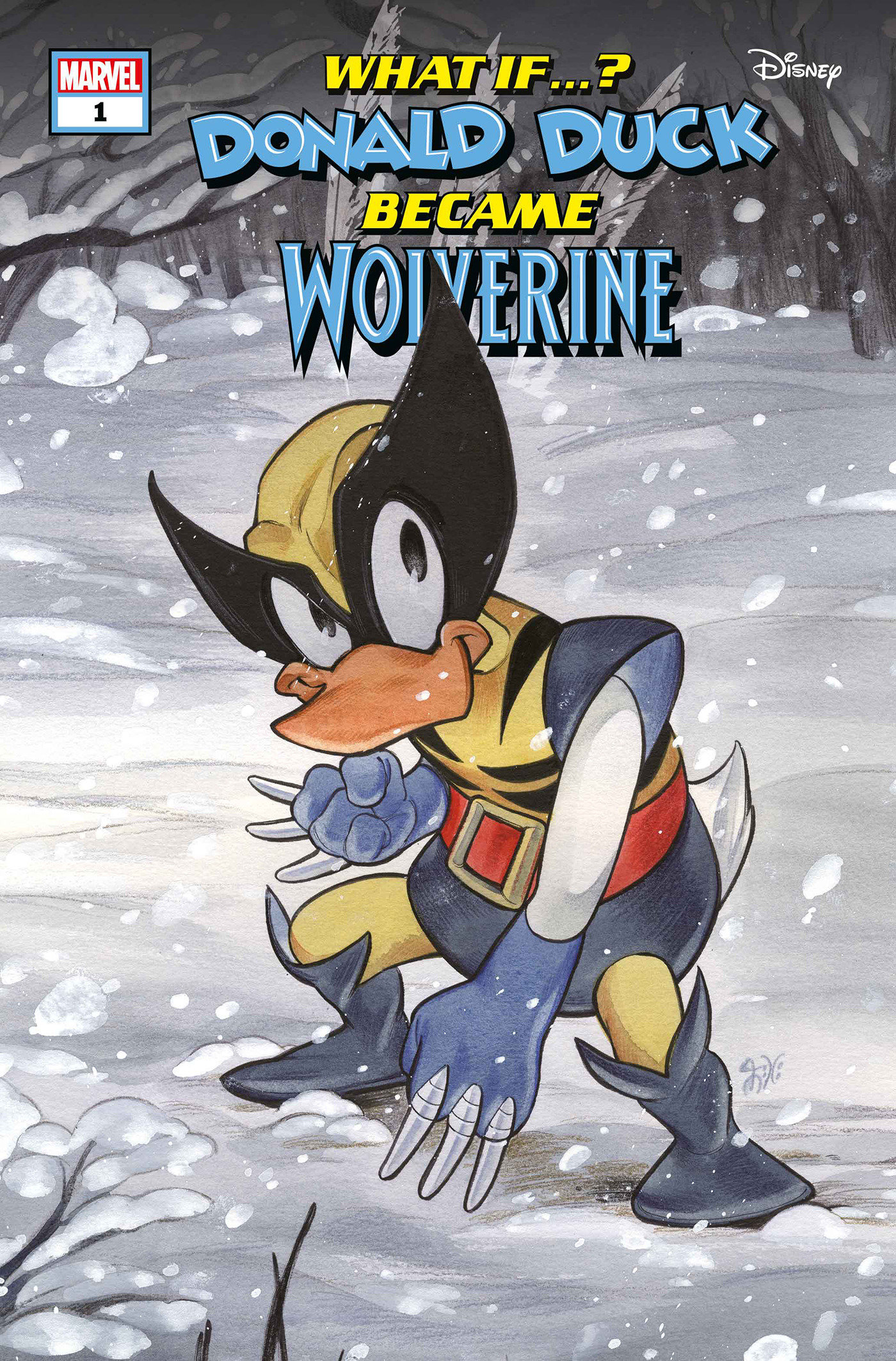 Marvel & Disney What If...? Donald Duck Became Wolverine #1 Peach Momoko Variant