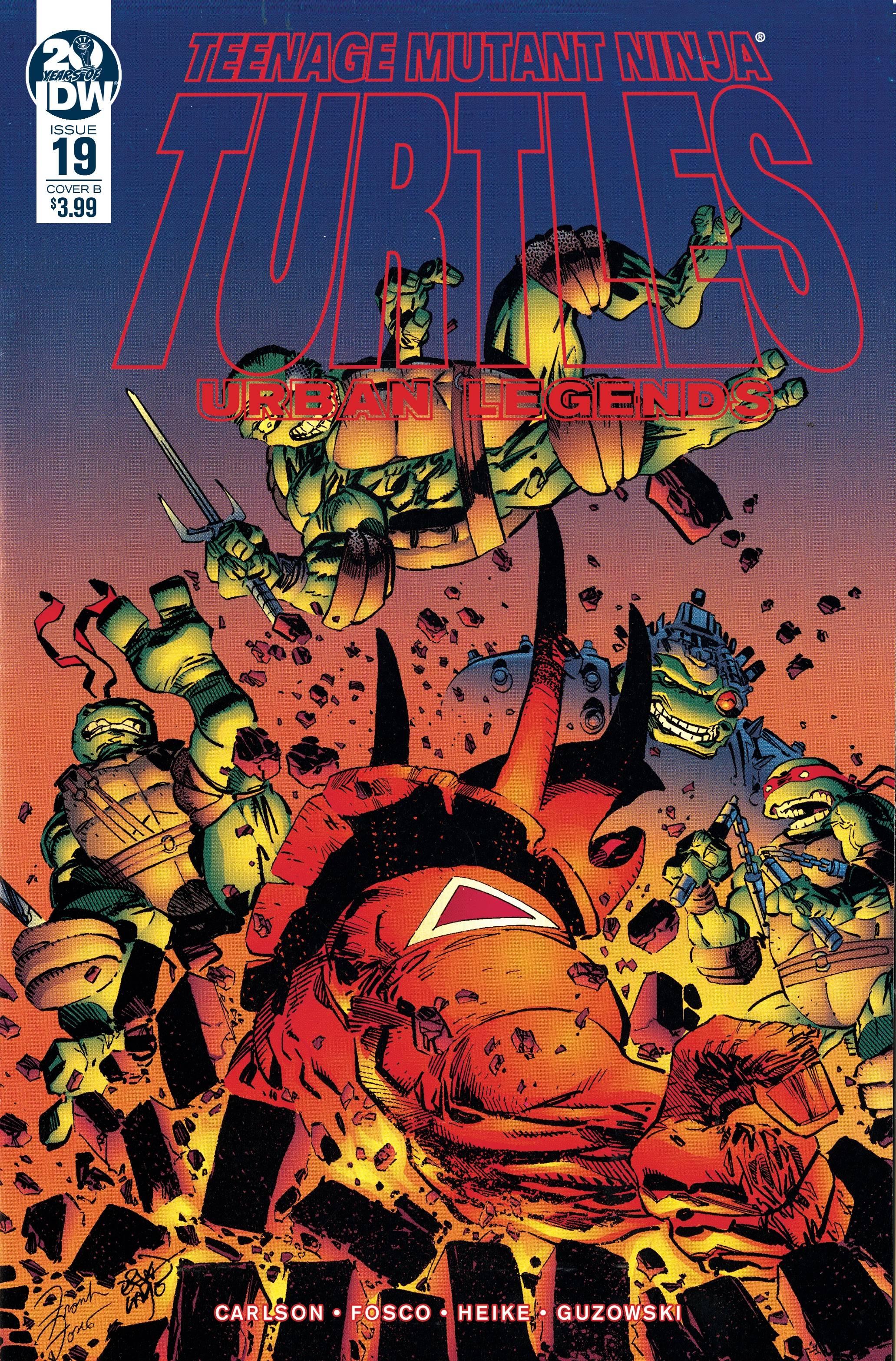 Teenage Mutant Ninja Turtles Urban Legends #19 Cover B Fosco & Larsen