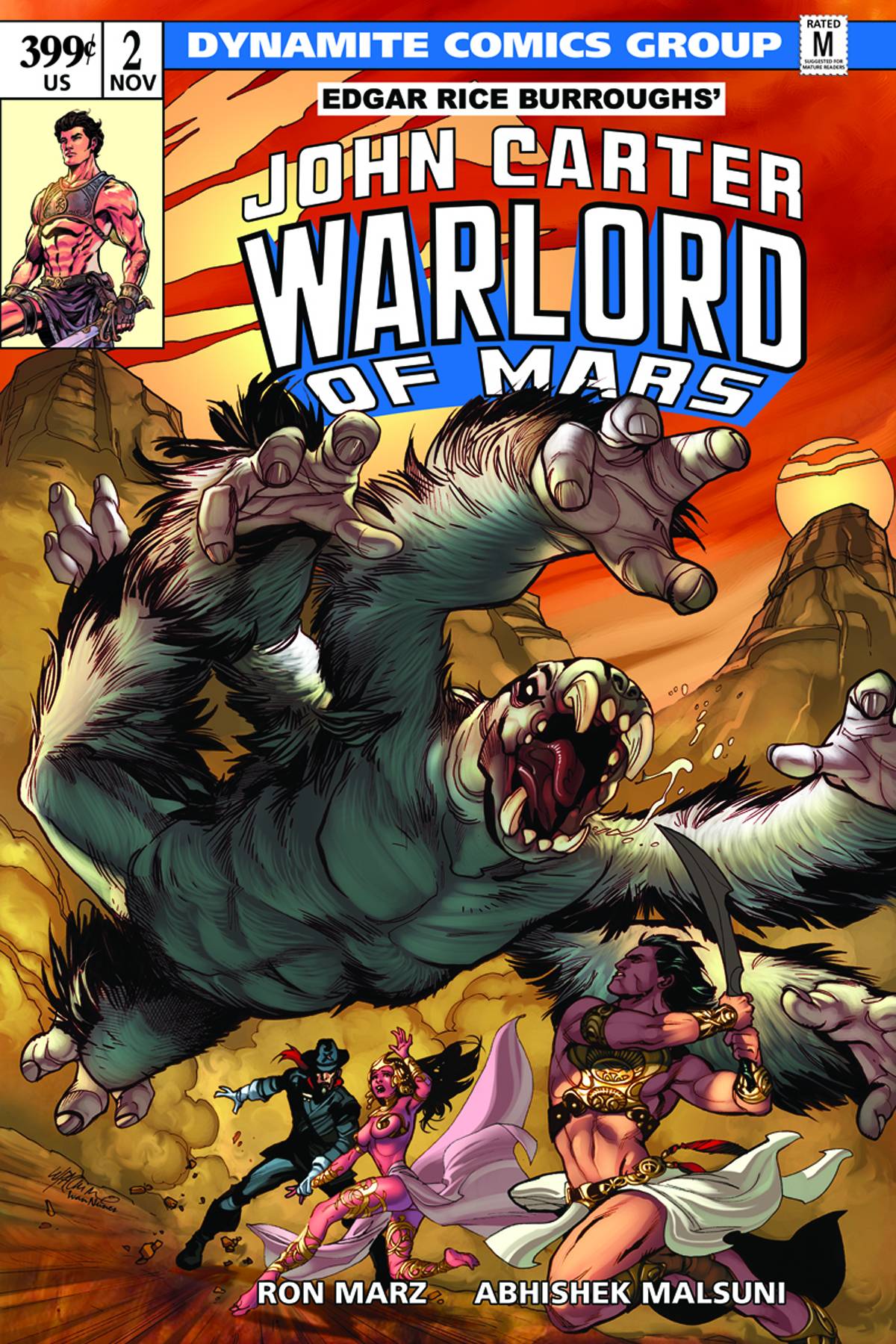 John Carter Warlord of Mars (2014) #2 Cover C Lupacchino Variant