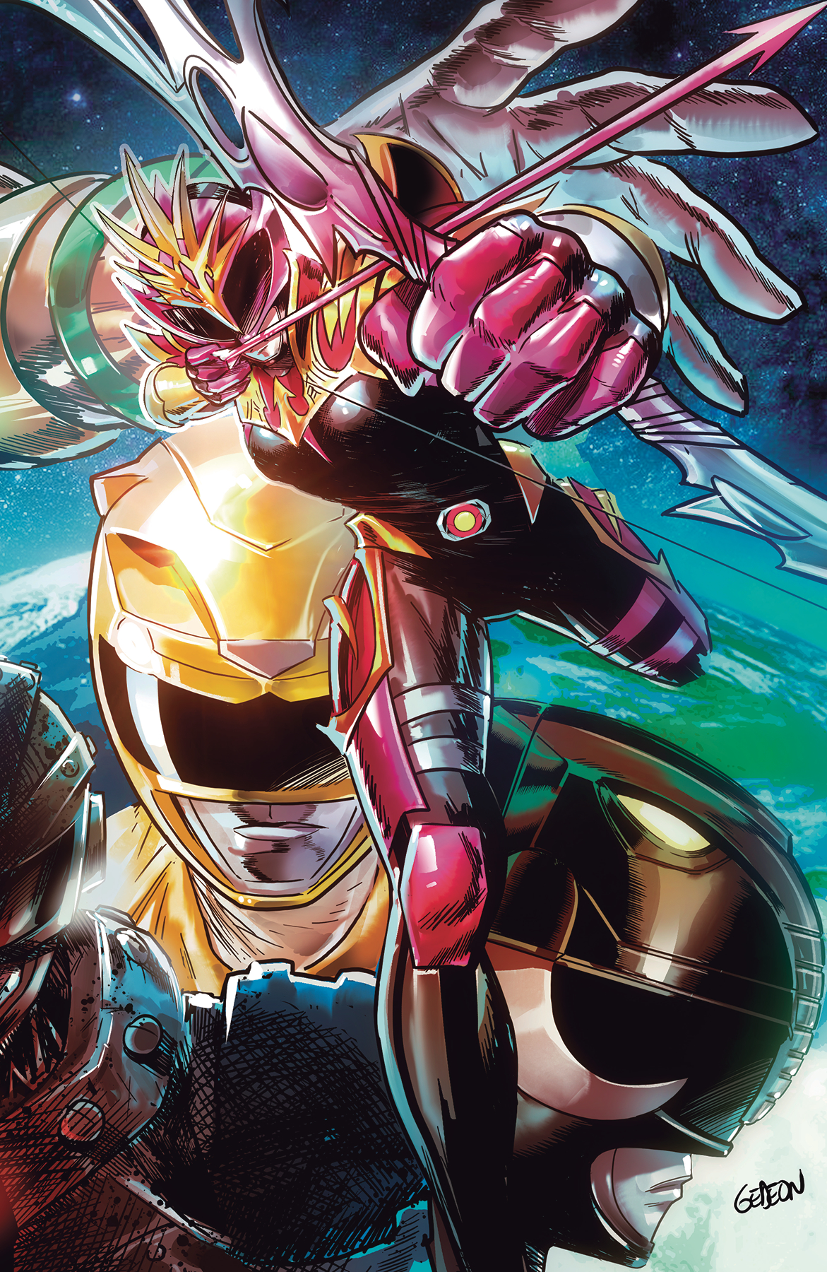 Newest Power Rangers:Drakkon New Dawn #1 Variant visually stunning cover!