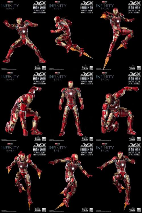 Infinity Saga Deluxe Iron Man Mark 43 (Battle Damage) Limited Edition 1/12 Action Fi