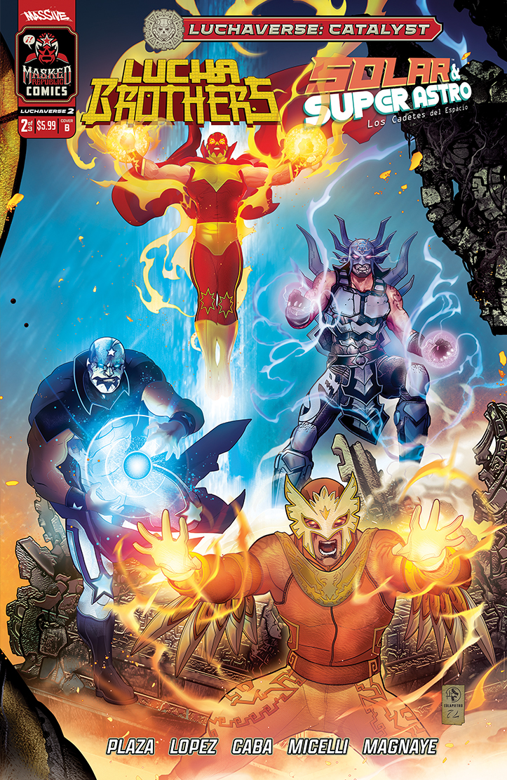 Luchaverse Catalyst #2 Cover B Colapietro Connecting (Mature) (Of 3)