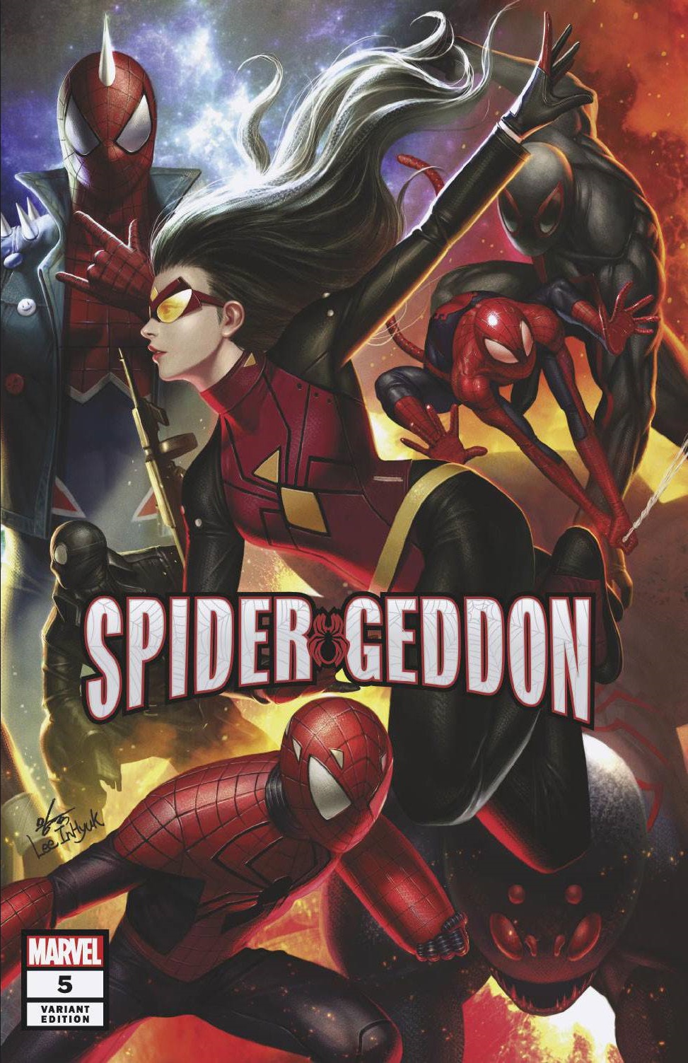 Spider-Geddon #5 In Hyuk Lee Connecting Variant (Of 5)