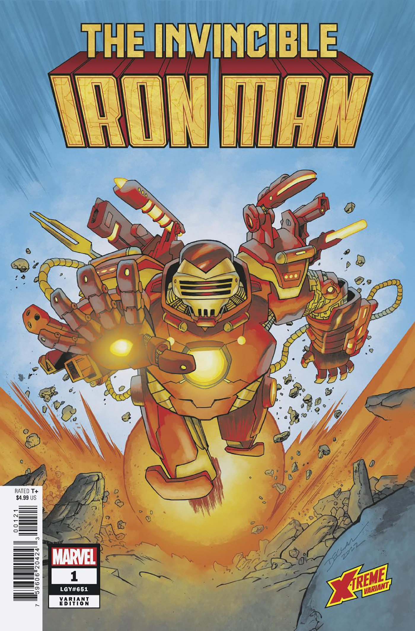 Invincible Iron Man #1 Shalvey X-Treme Marvel Variant (2022)