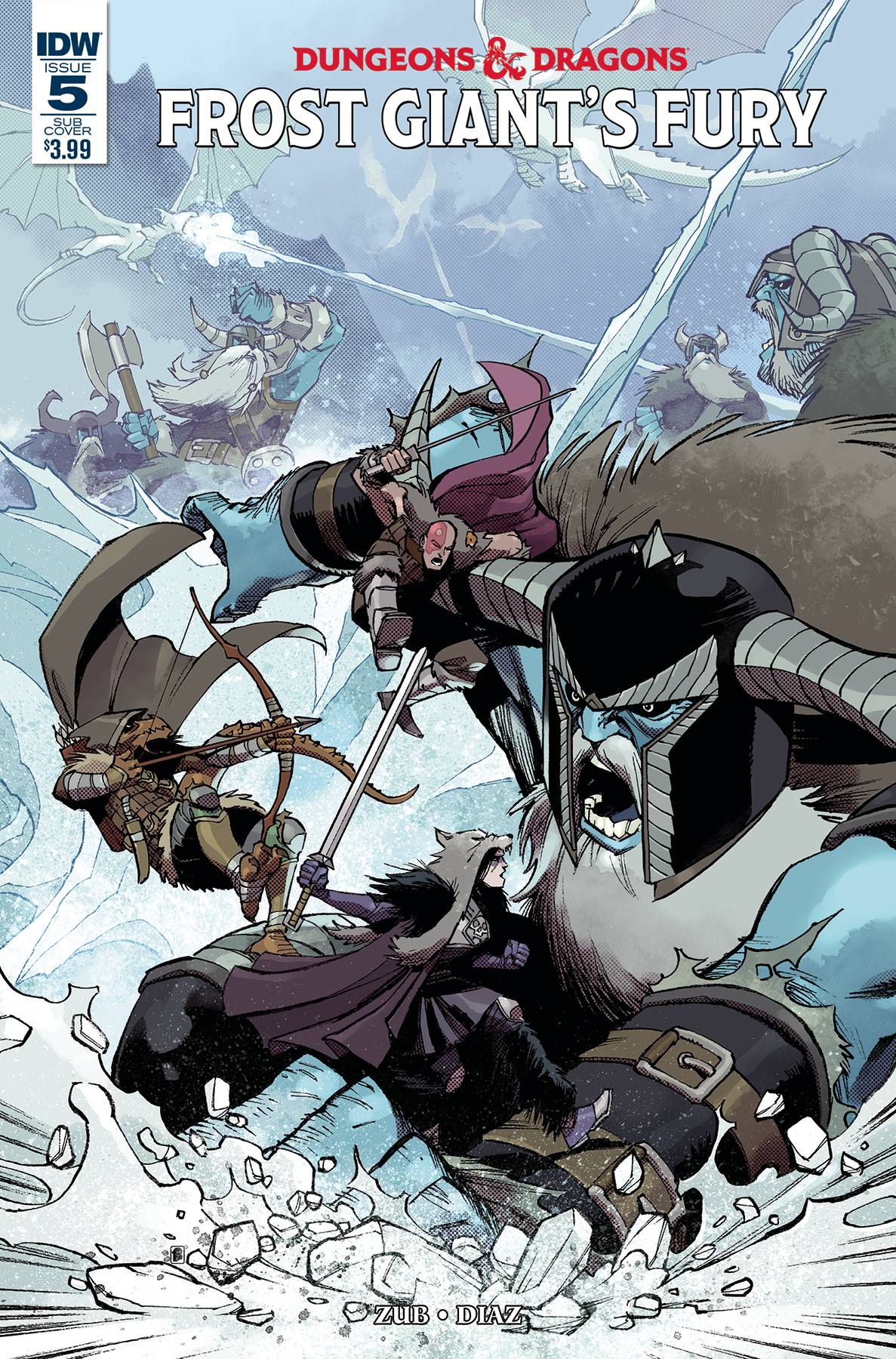 Dungeons & Dragons Frost Giants Fury #5 Subscription Variant
