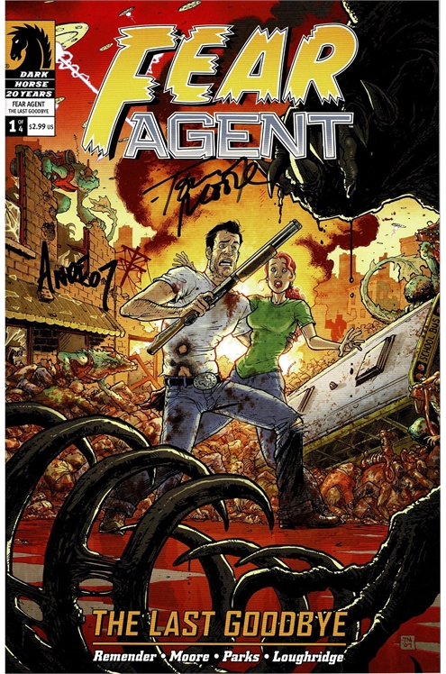 Fear Agent: The Last Goodbye #1-Very Fine, Signed By Tony Moore And Ande Parks