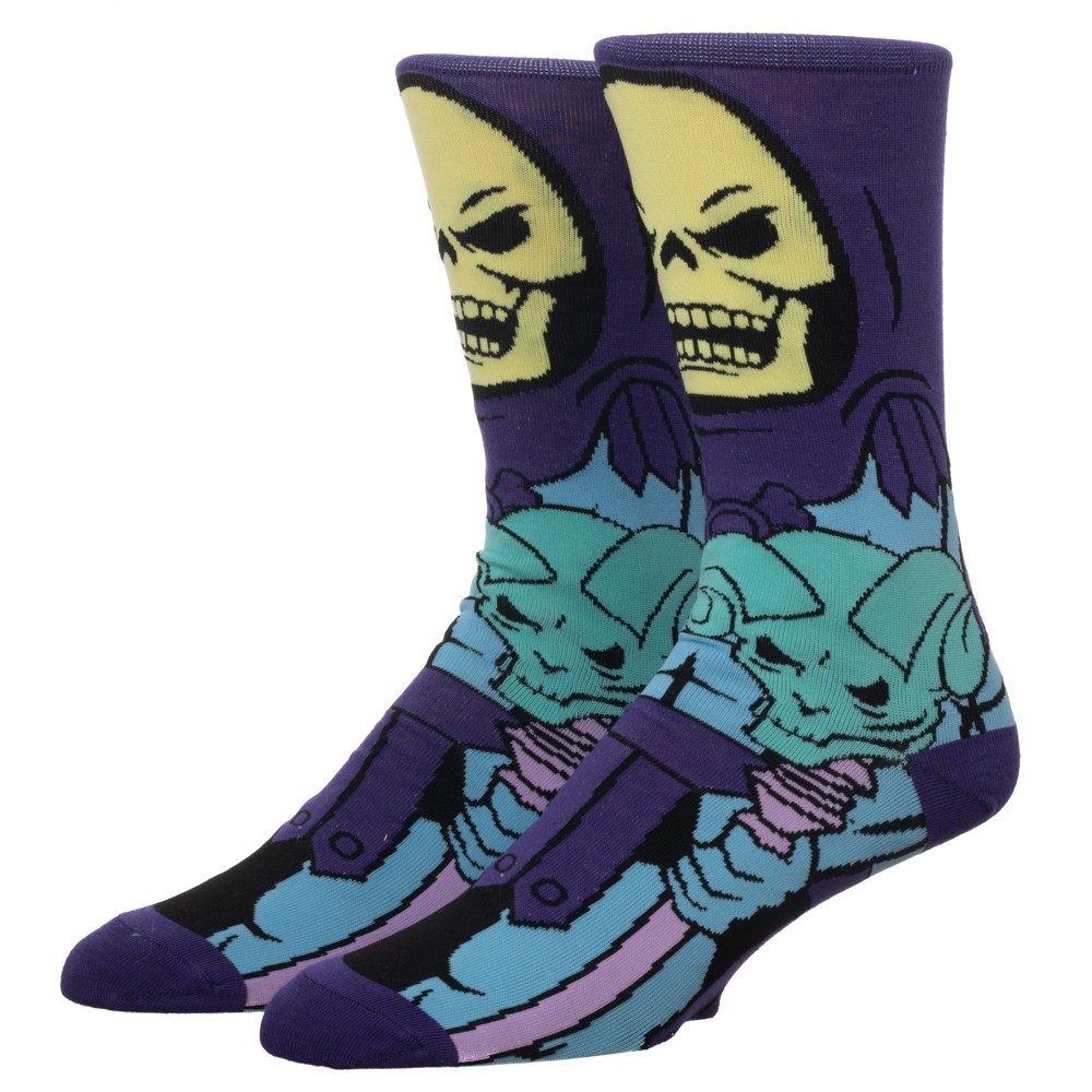 Masters of the Universe Skeletor 360 Character Crew Socks