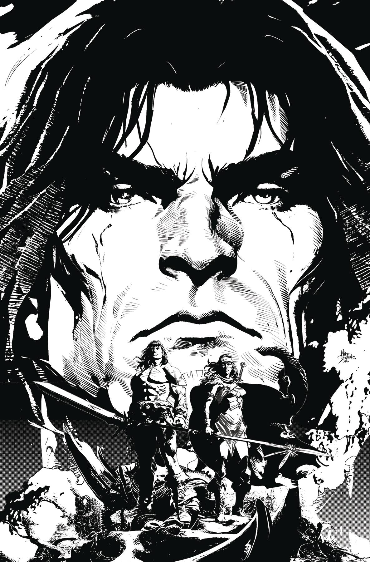 Conan the Barbarian Battle of the Blackstone #4 Deodato Black & White (Of 4)