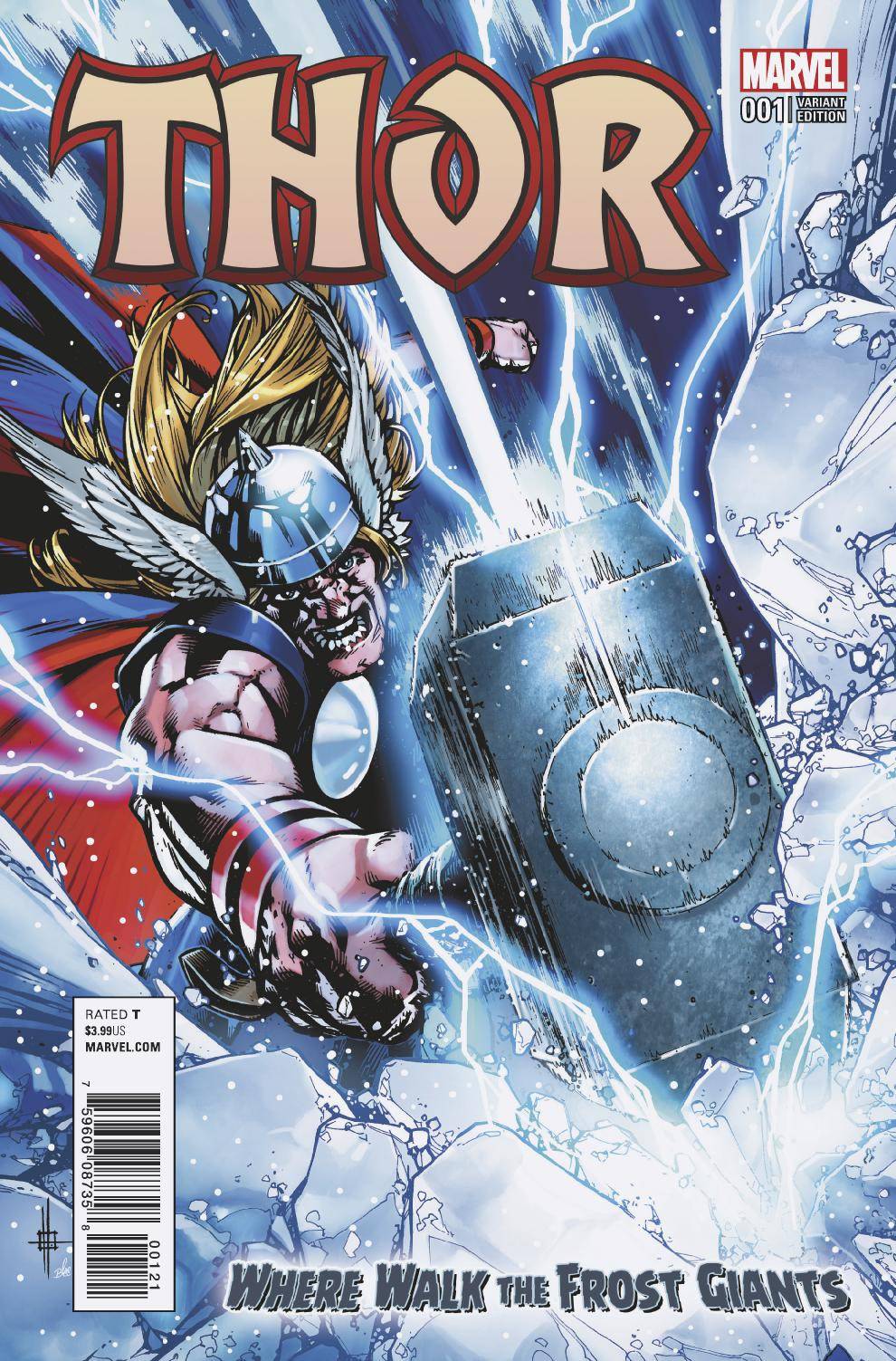 Thor Where Walk The Frost Giants #1 Howard Variant