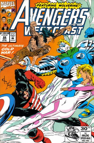 Avengers West Coast #88 [Newsstand]-Fine (5.5 – 7)