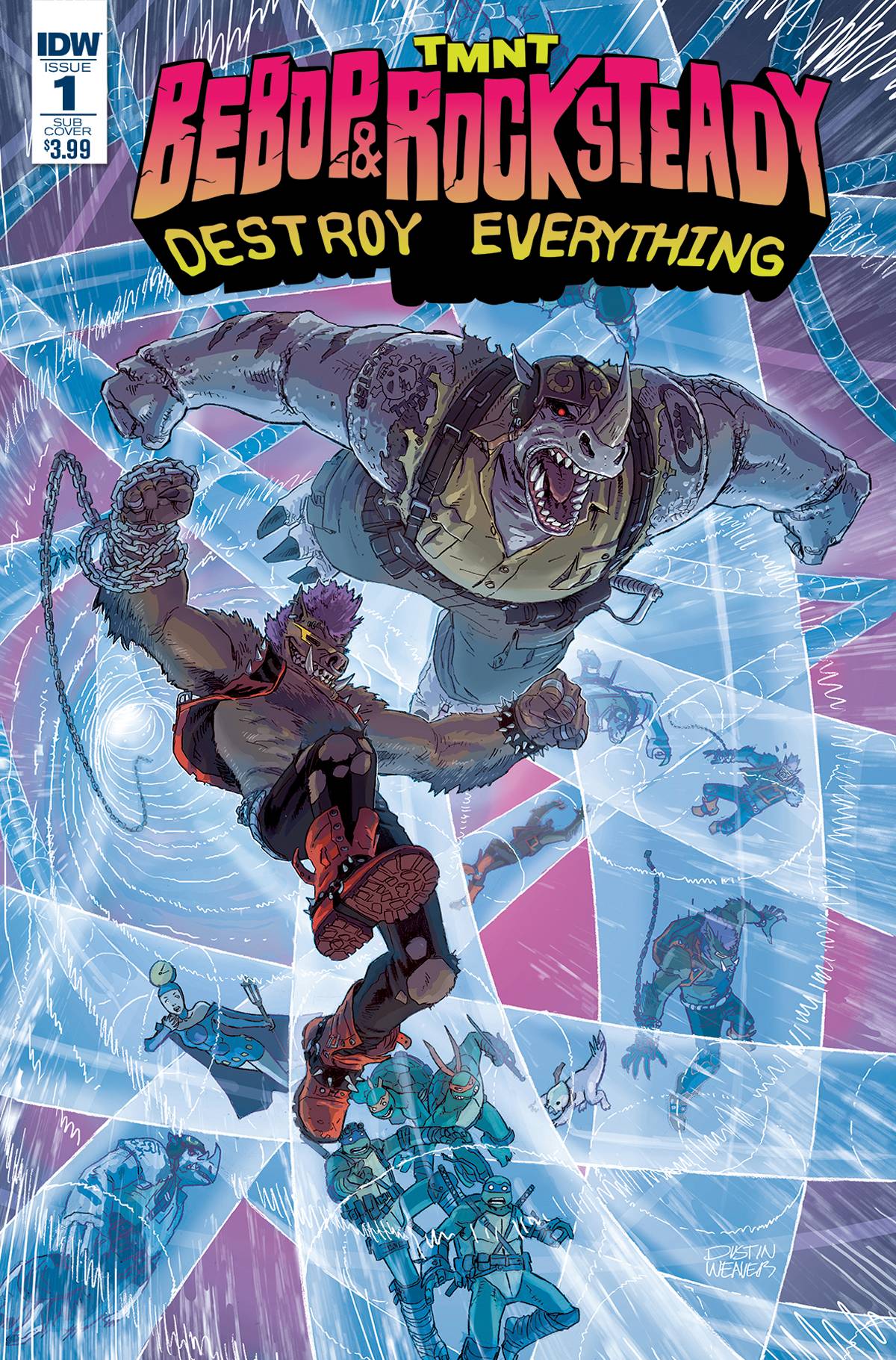 Teenage Mutant Ninja Turtles Bebop & Rocksteady Destroy Everything #1 Sub Variant
