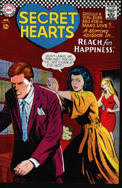 Secret Hearts #119-Very Good, Bottom Staple Detached At Centerfold