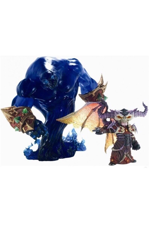 World of Warcraft Premium Series 2 2010 Valdremar With Voidwalker Voyd Figure Pre-Owned