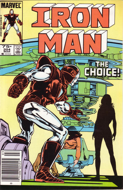 Iron Man #204 [Newsstand]-Fine (5.5 – 7)
