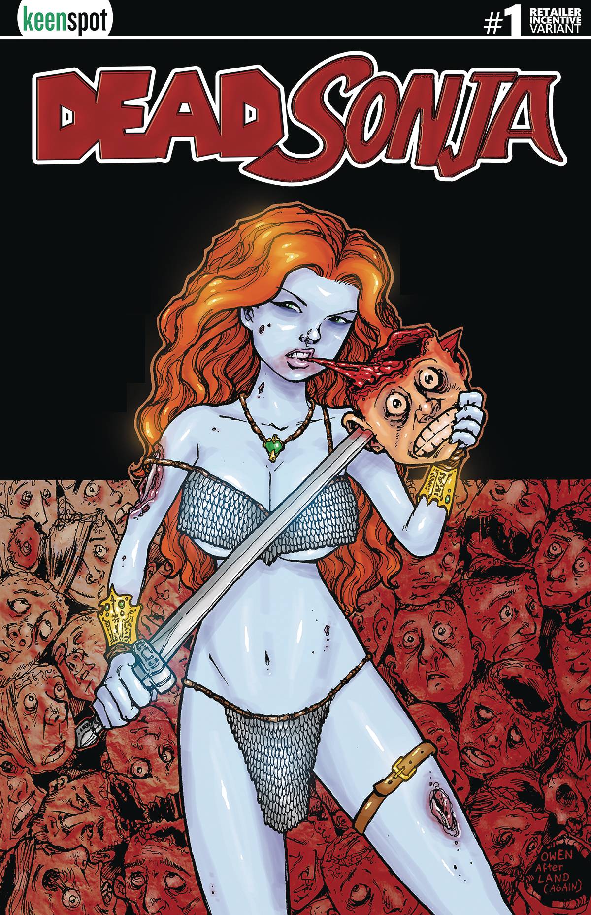 Dead Sonja #1 Cover E Free Splat Queen Incentive Cover