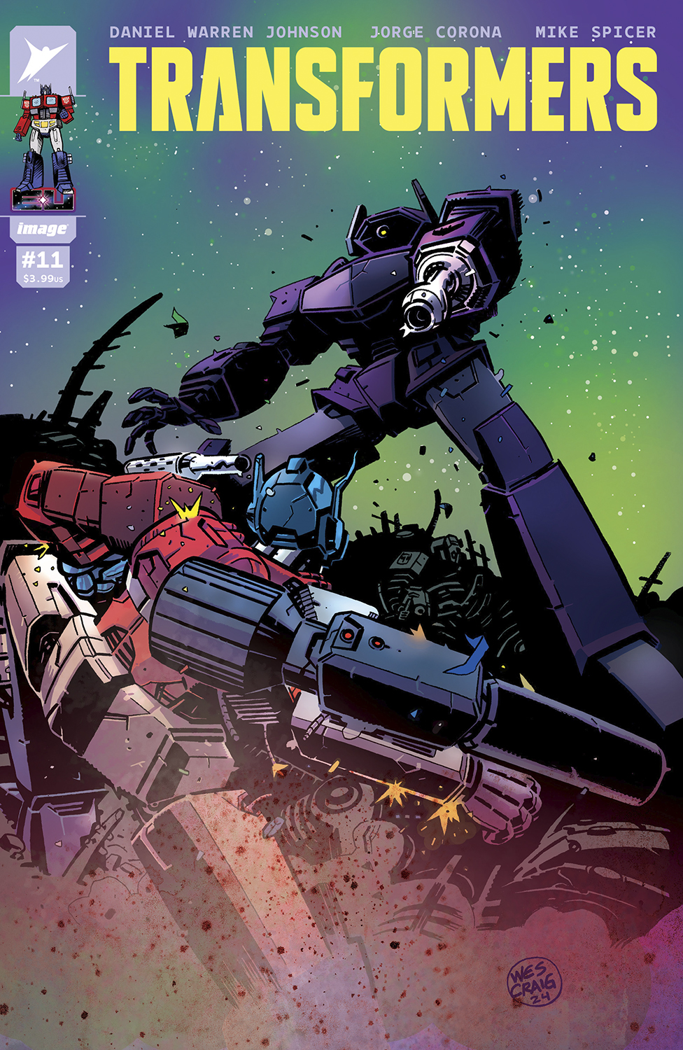 Transformers #11 Cover E 1 for 50 Incentive Wes Craig Variant