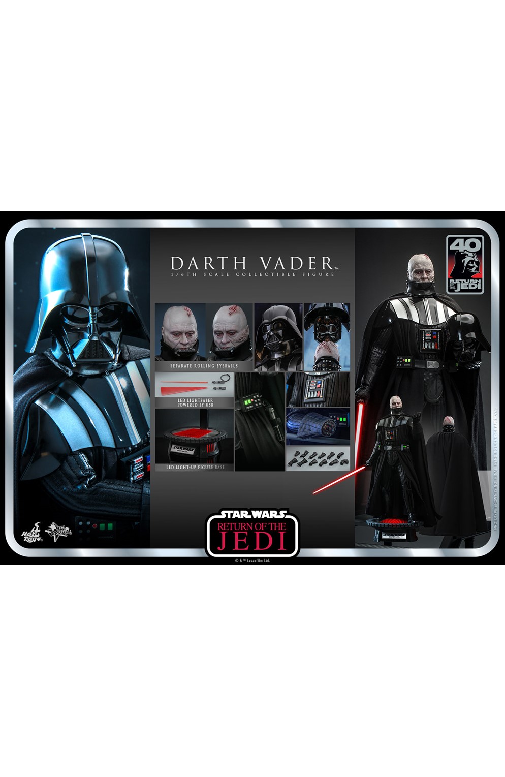 Darth Vader (Return of the Jedi 40th Anniversary Collection) Sixth Scale Figure