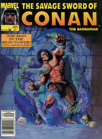 The Savage Sword of Conan #201 [Newsstand] - Fn+