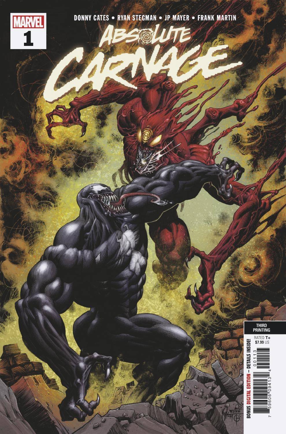 Absolute Carnage #1 3rd Printing New Art Hotz Variant (Of 5)