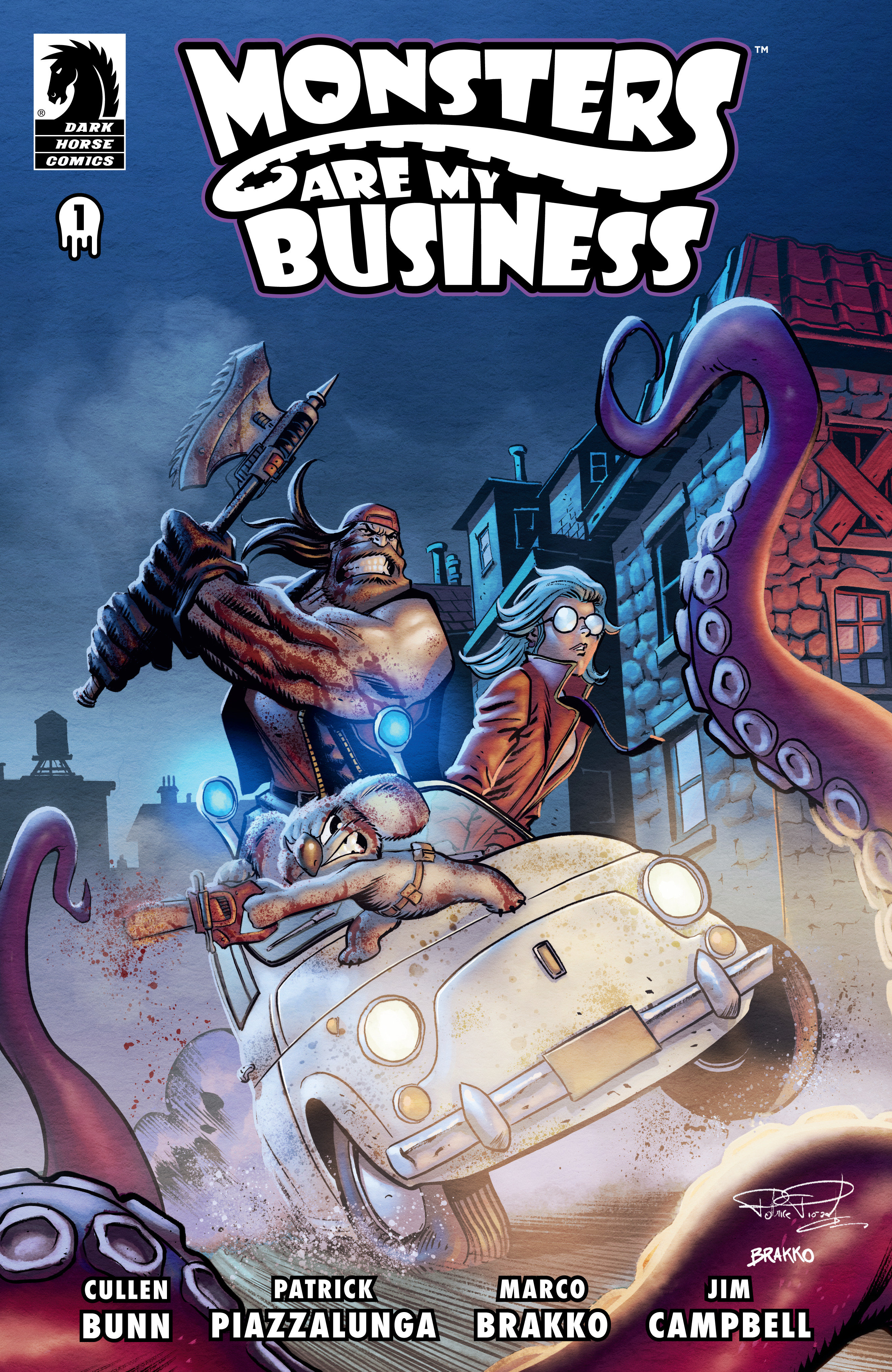 Monsters are My Business & Business is Bloody #1 Cover A (Patrick Piazzalunga)