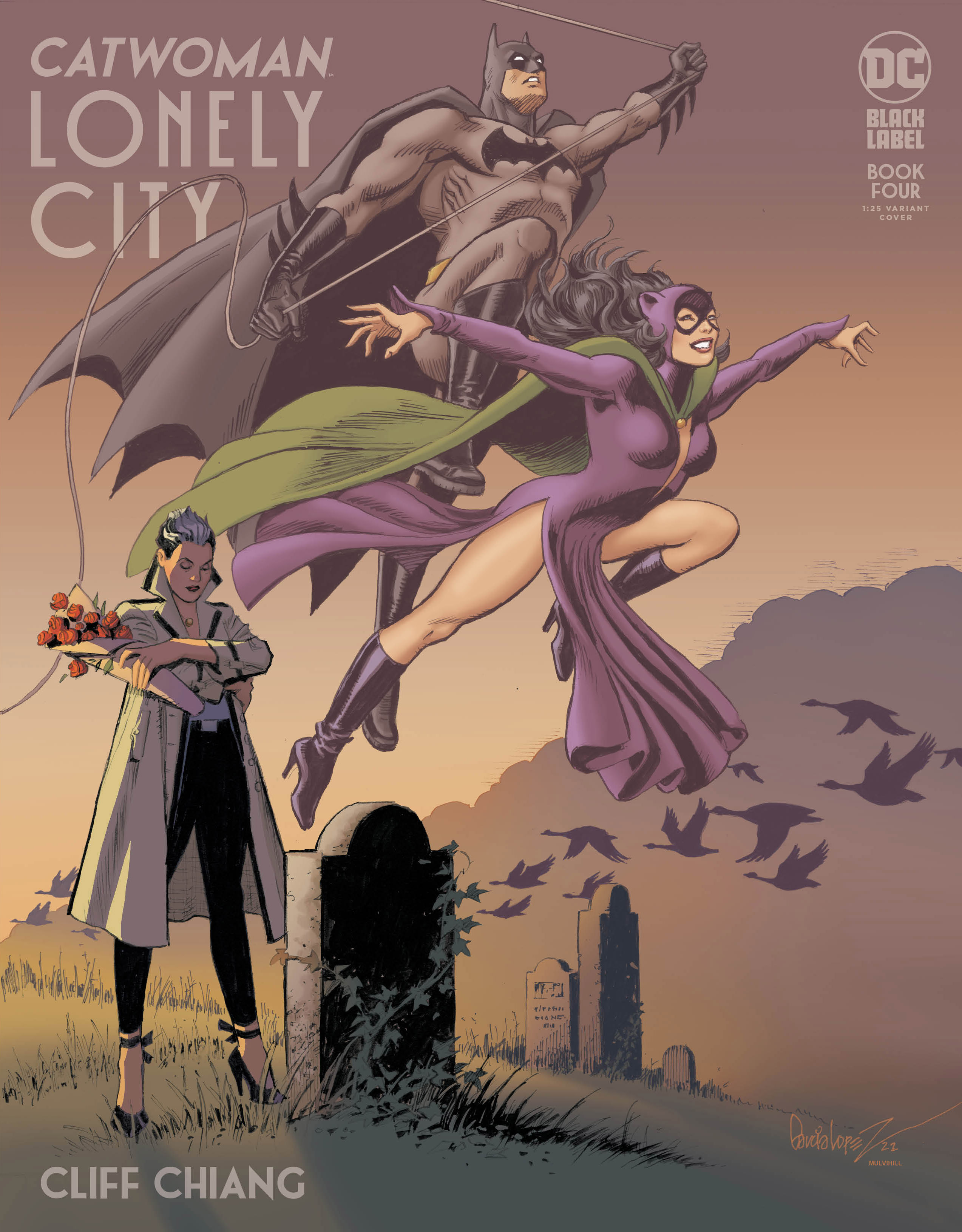 Catwoman Lonely City #4 Cover C 1 for 25 Incentive Jose Luis Garcia-Lopez Variant (Mature) (Of 4)