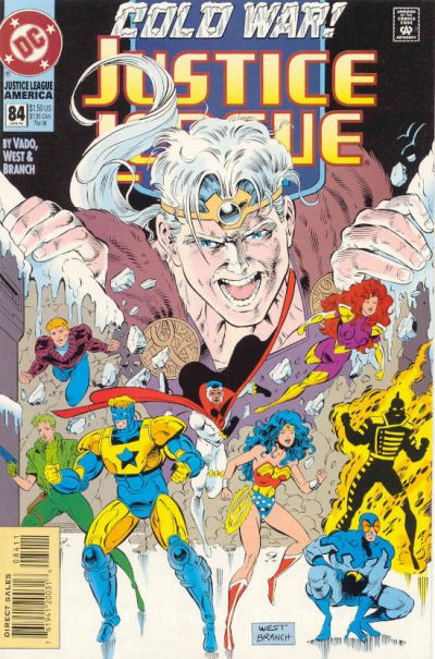 Justice League America #84 [Direct Sales]-Fine (5.5 – 7) (1989)