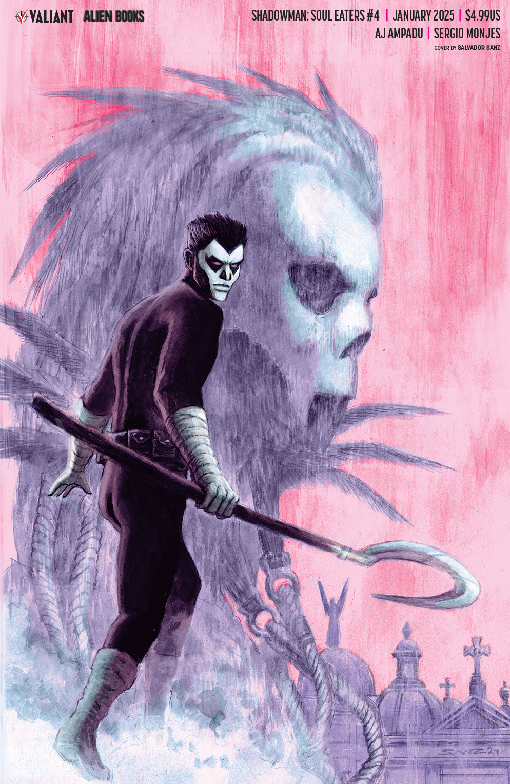 Shadowman Soul Eaters #4 Cover C Sanz Virgin (Of 4)