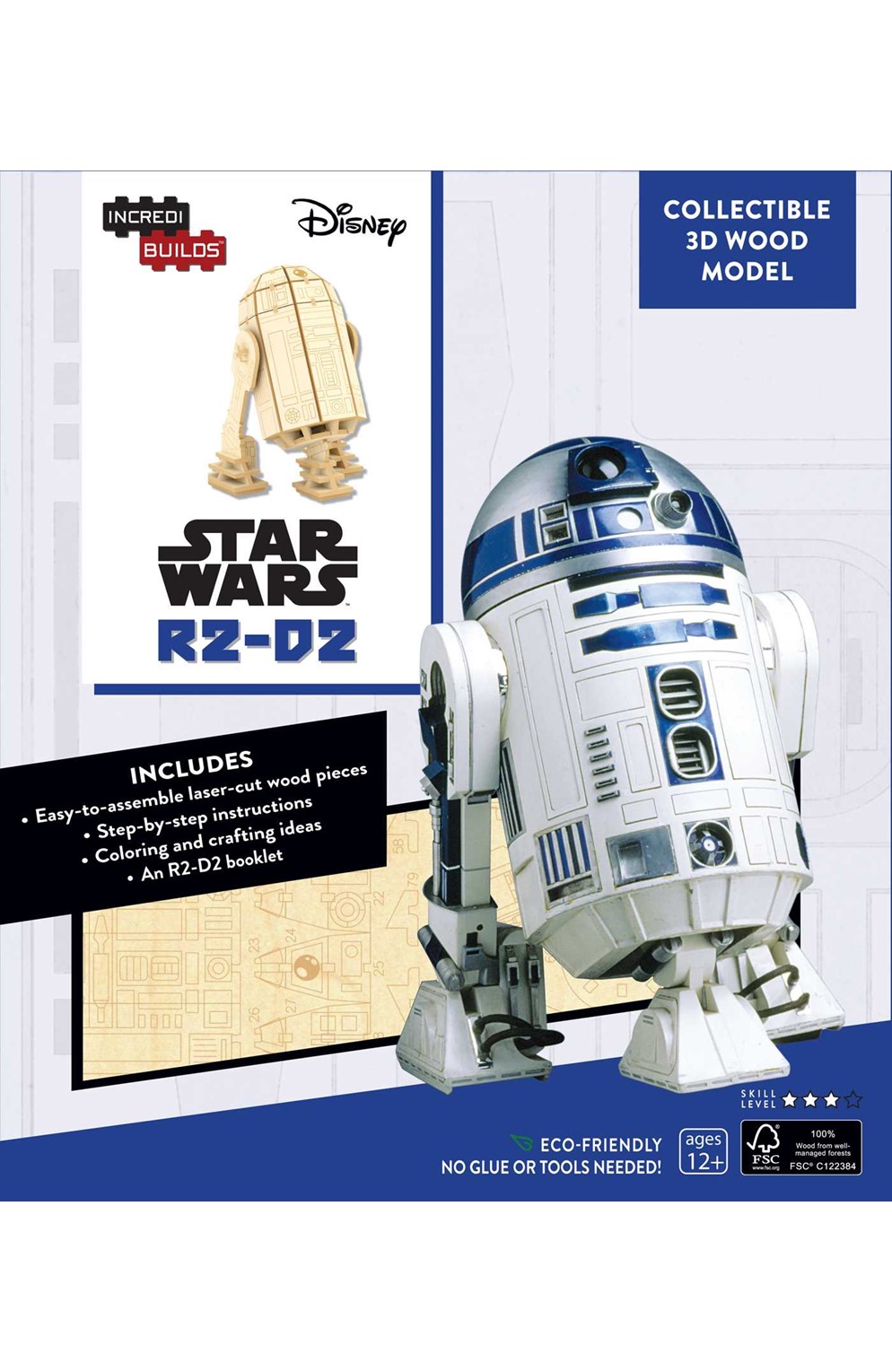 Incredibuilds: Star Wars: R2-D2 3D Wood Model