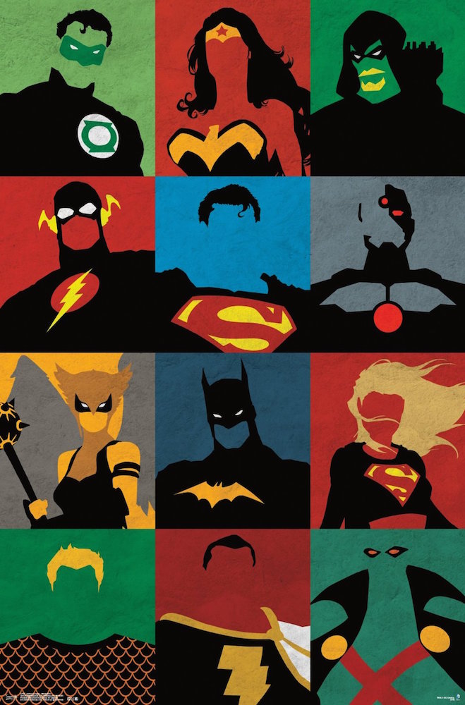 Justice League Minimalist Poster