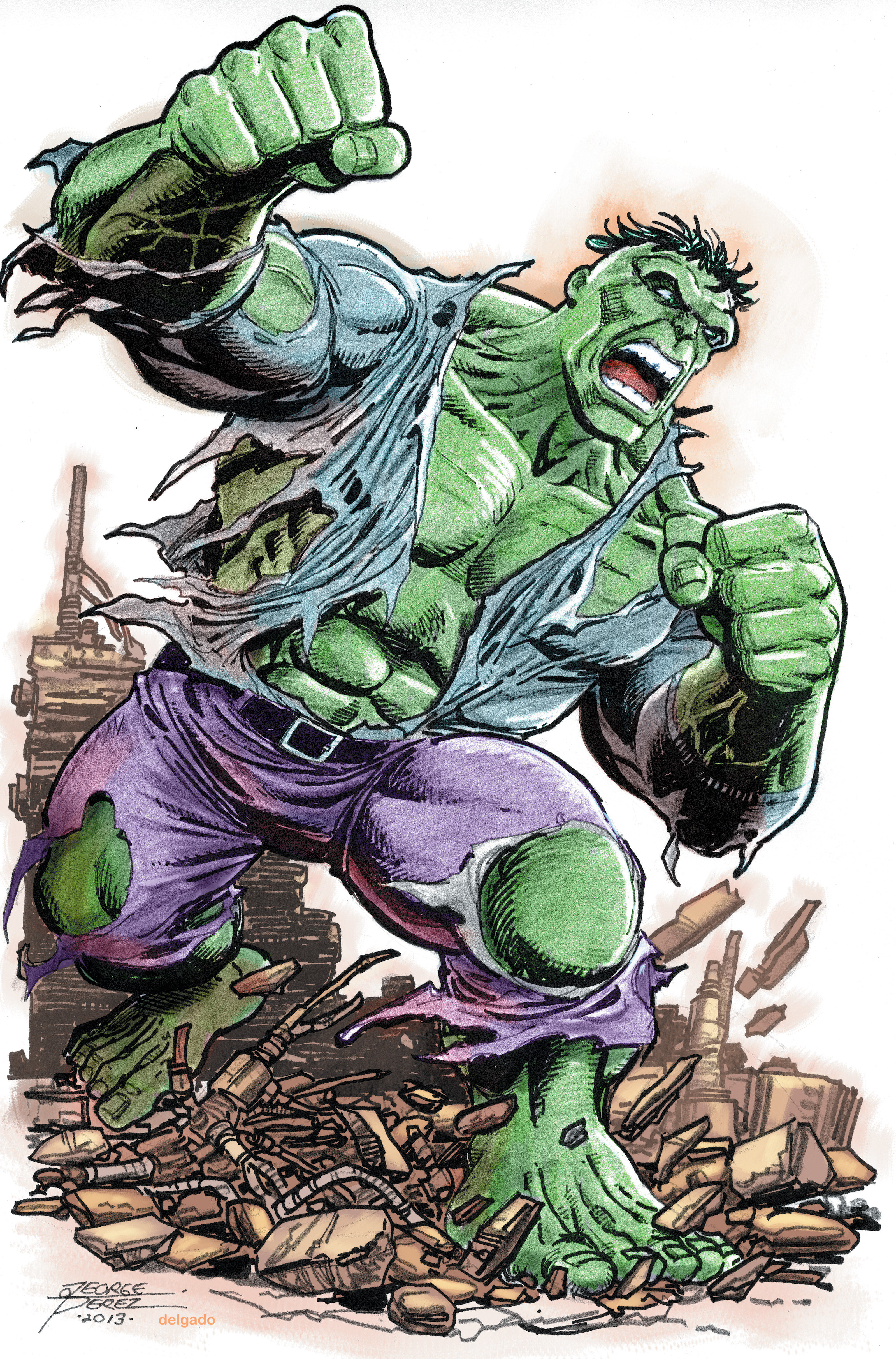 Incredible Hulk #1 1 for 100 Incentive George Perez Virgin Variant