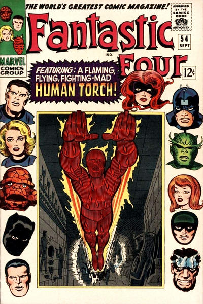 Fantastic Four #54 (1961)- Vg- 3.5