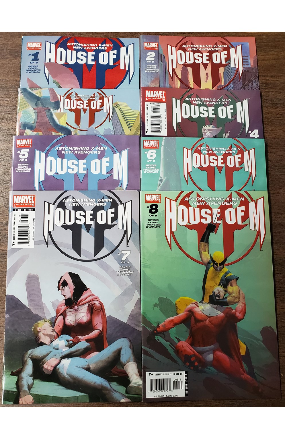 House of M #1-8 (Marvel 2005) Set