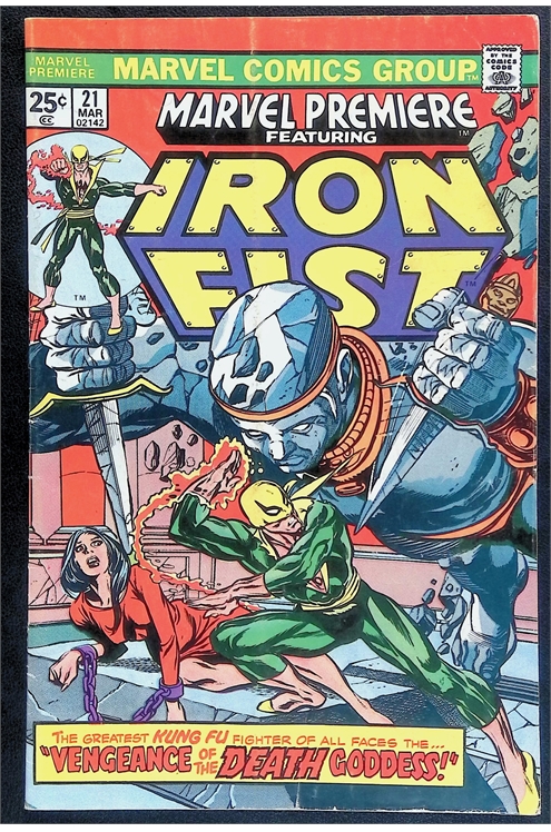 Marvel Preiere Iron Fist #21 - 1975
