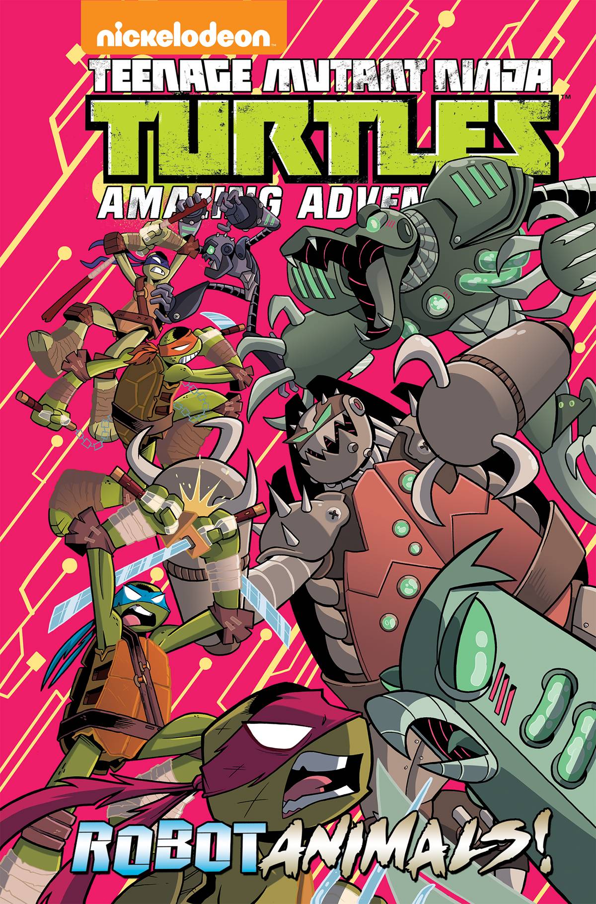Teenage Mutant Ninja Turtles Adventures Robotanimals Hardcover