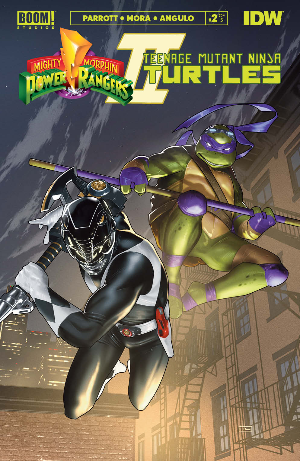 Mighty Morphin Power Rangers Teenage Mutant Ninja Turtles II #2 Cover E Cardstock Variant Clarke (Of 5)