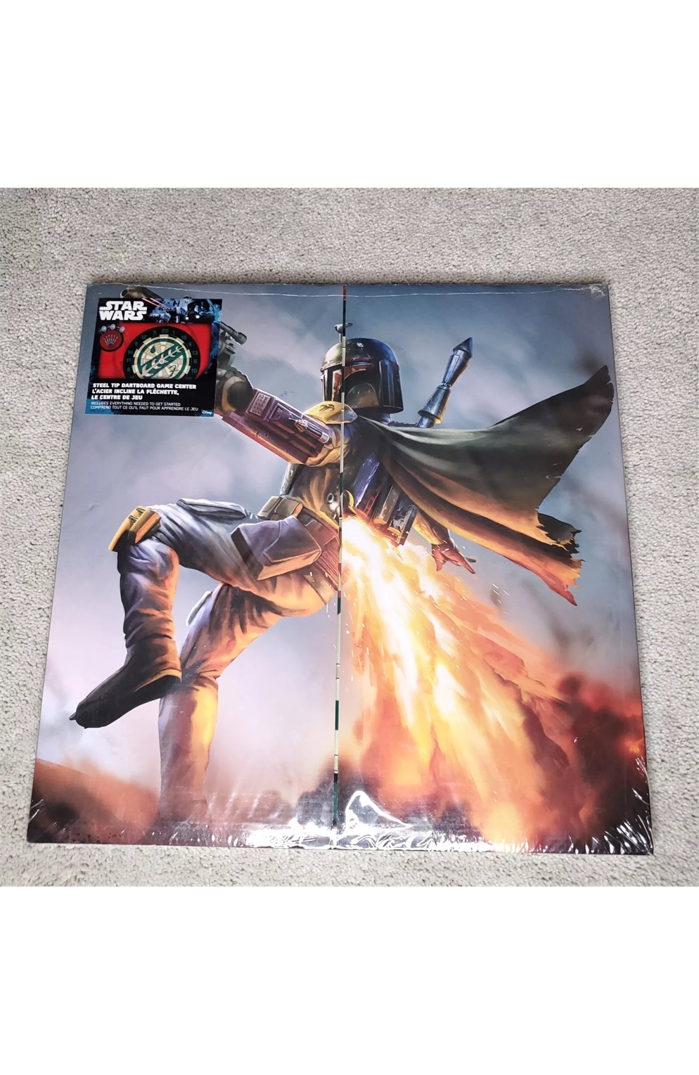 Halex Star Wars Boba Fett Doubled Sided Dart Board Game